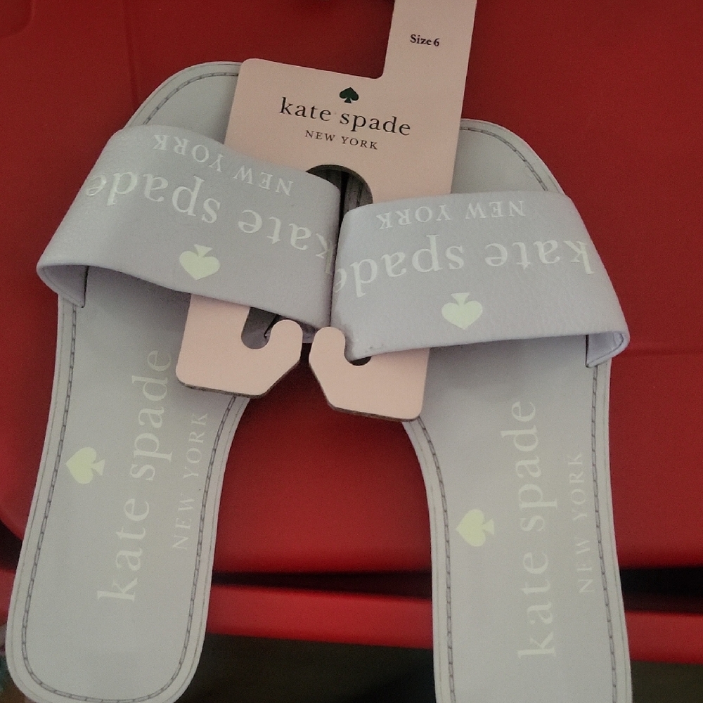 Kate Spade Light Lavender Slide Sandals